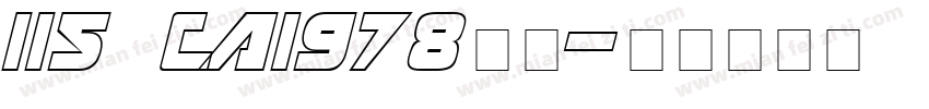 115 CAI978字体字体转换